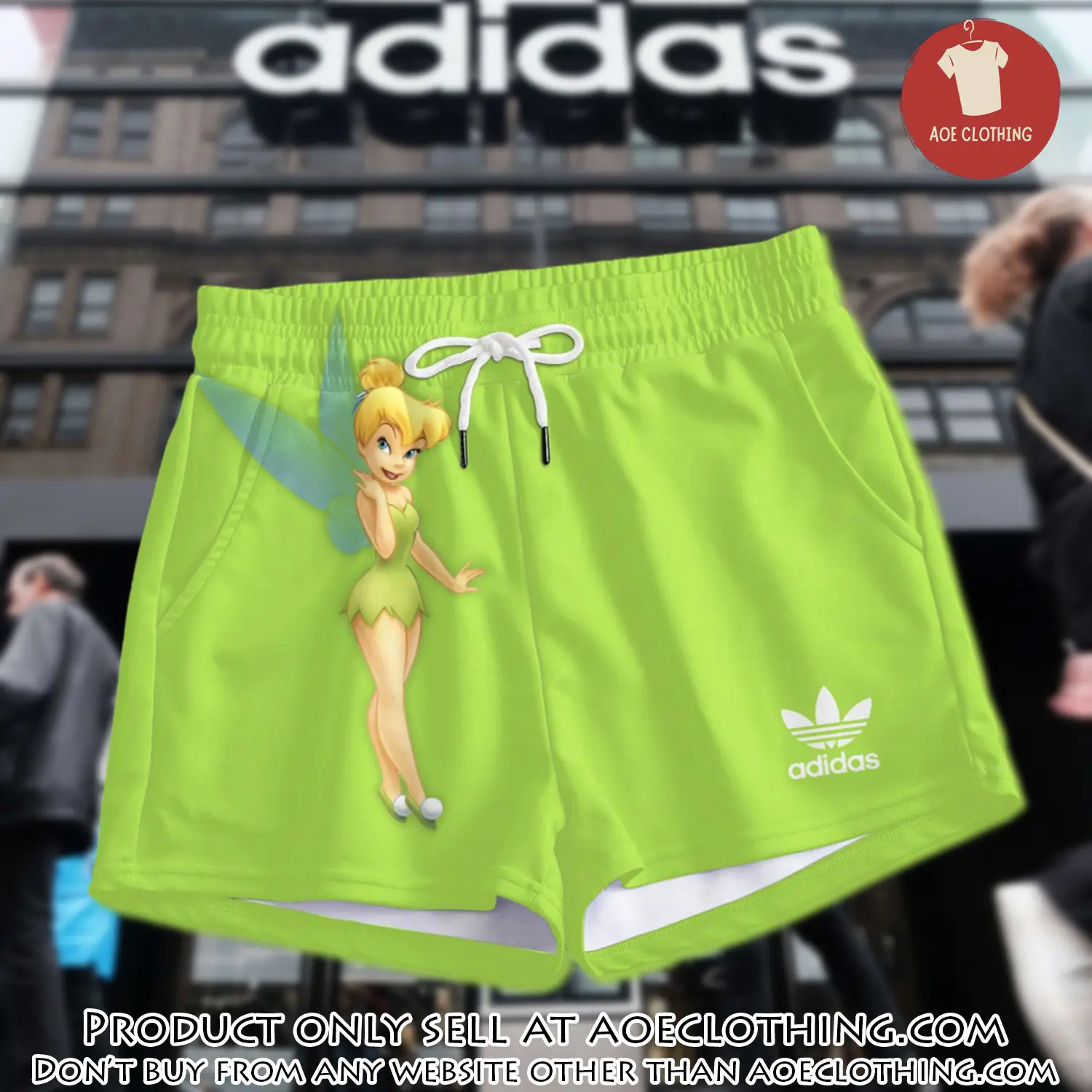Premium tinker bell in adidas women shorts lady beach shorts wms1073 aoe2613945